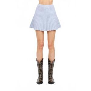 NEW CLOUD NINE knit mini skirt in grey